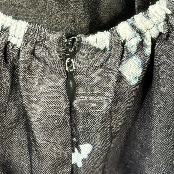 L'ATISTE BY AMY 1X Cut Out Mini Dress w/Balloon Sleeves Black & White Tie Dye - Picture 13 of 13